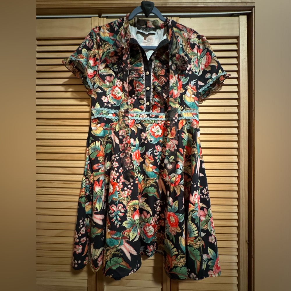 Black Floral Mini Dress